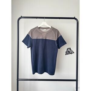 Dries Van Noten Terry Panel Colorblock Short Sleeve Tee Shirt